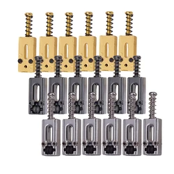 6 Pcs Roller Saddle Bridge String Saddles Bridge Locked String Saddle Stringed Instruments For Electric Guitar Bridge