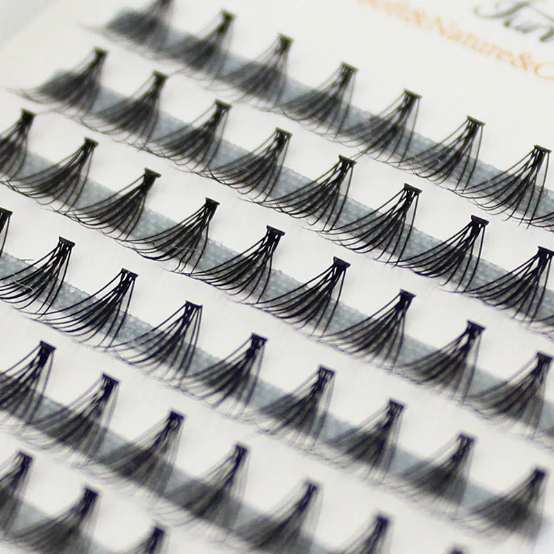 ขนตาปลอมแบบเส้นต่อเส้น 120 ชิ้น ความหนา 0.1 ซม. เนื้อนุ่ม คล้ายขนมิงค์ ขนตาปลอมแบบเส้นต่อเส้น