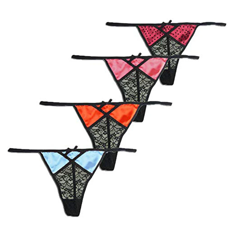 Mierside 4 Color Summer Style Sexy G-string Large Panties Plus Size Colorful S\M\L\XL\XXL/XXXL/4XL/5XL\6XL Transparent Thong