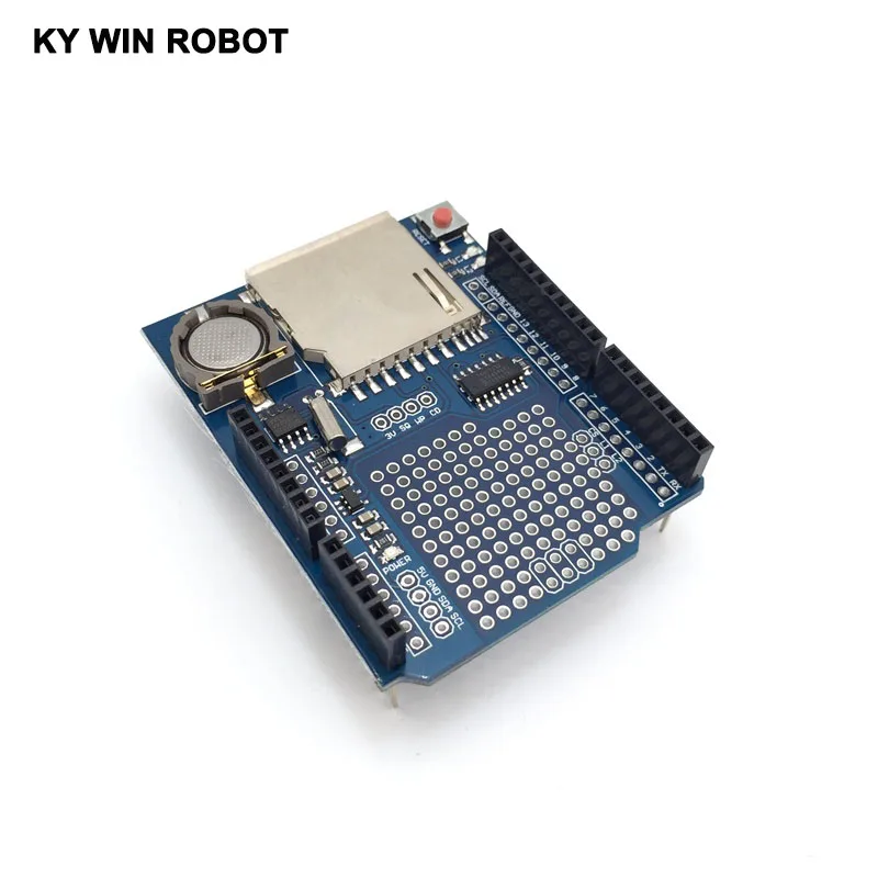 Picture 3: New Data Module Logging Shield SD Card Data Recorder Shield V1.0 For Arduino UNO SD Card Hot