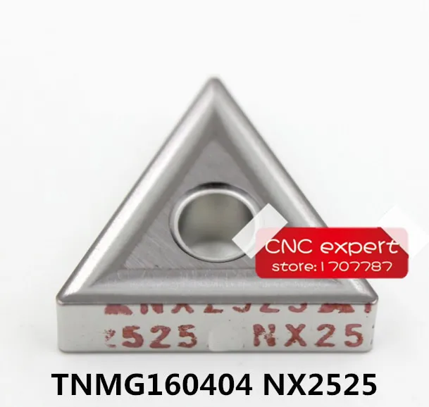 

10PCS TNMG160404 NX2525/TNMG160408 NX2525. cutting blade, turning tip, suitable for MTJNR WTJNR WTENN MTQNR Series Lathe Tool