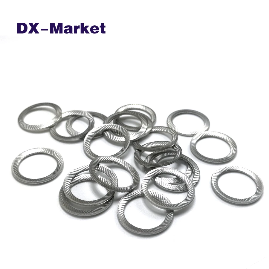 m3-m12 lock washer kit , sus304 self locking flat washer , high quality tapered washers fastener ,T0158