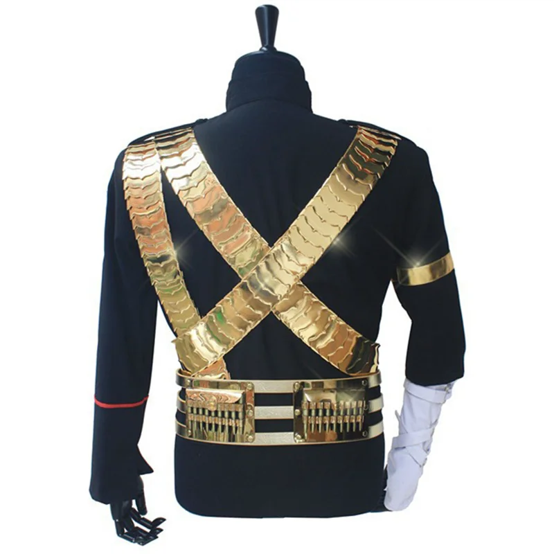 Rare Michael Joseph Jackson Classic JAM Jacket & Metal Full Set Bullet Collection Halloween Costumes Show Gift