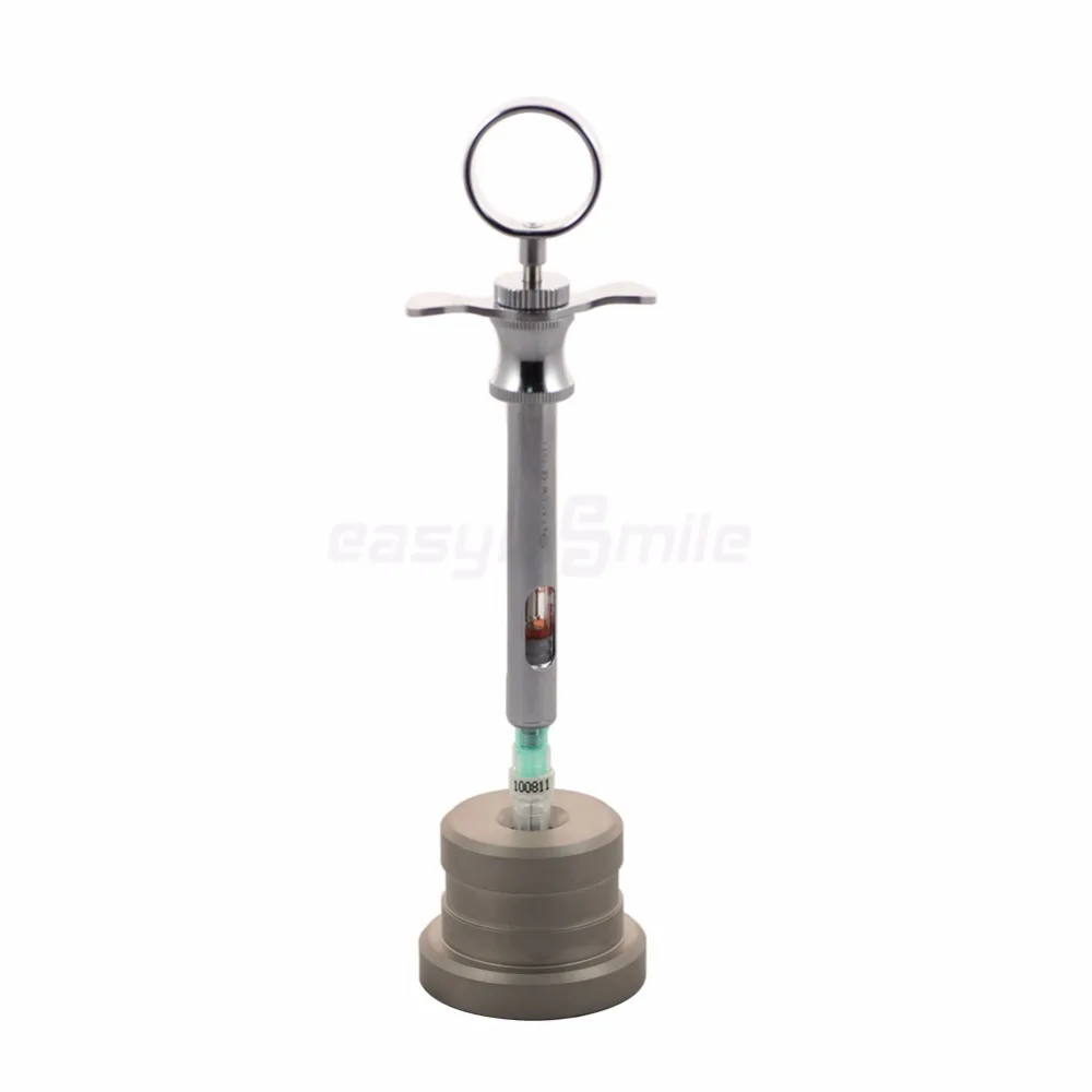 Soporte de jeringa para anestésicos dentales, estación de aguja profesional, soporte de seguridad para aguja de inyección de acero inoxidable