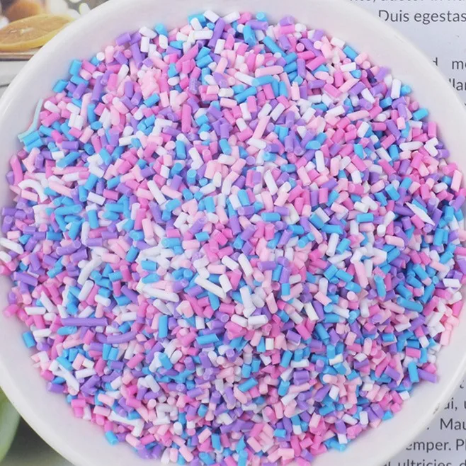 20g Fake Sprinkles Decoration For Slime Filler DIY Accessories Supplies Simulation Sprinkle Candy Dessert Mud Particles Toy