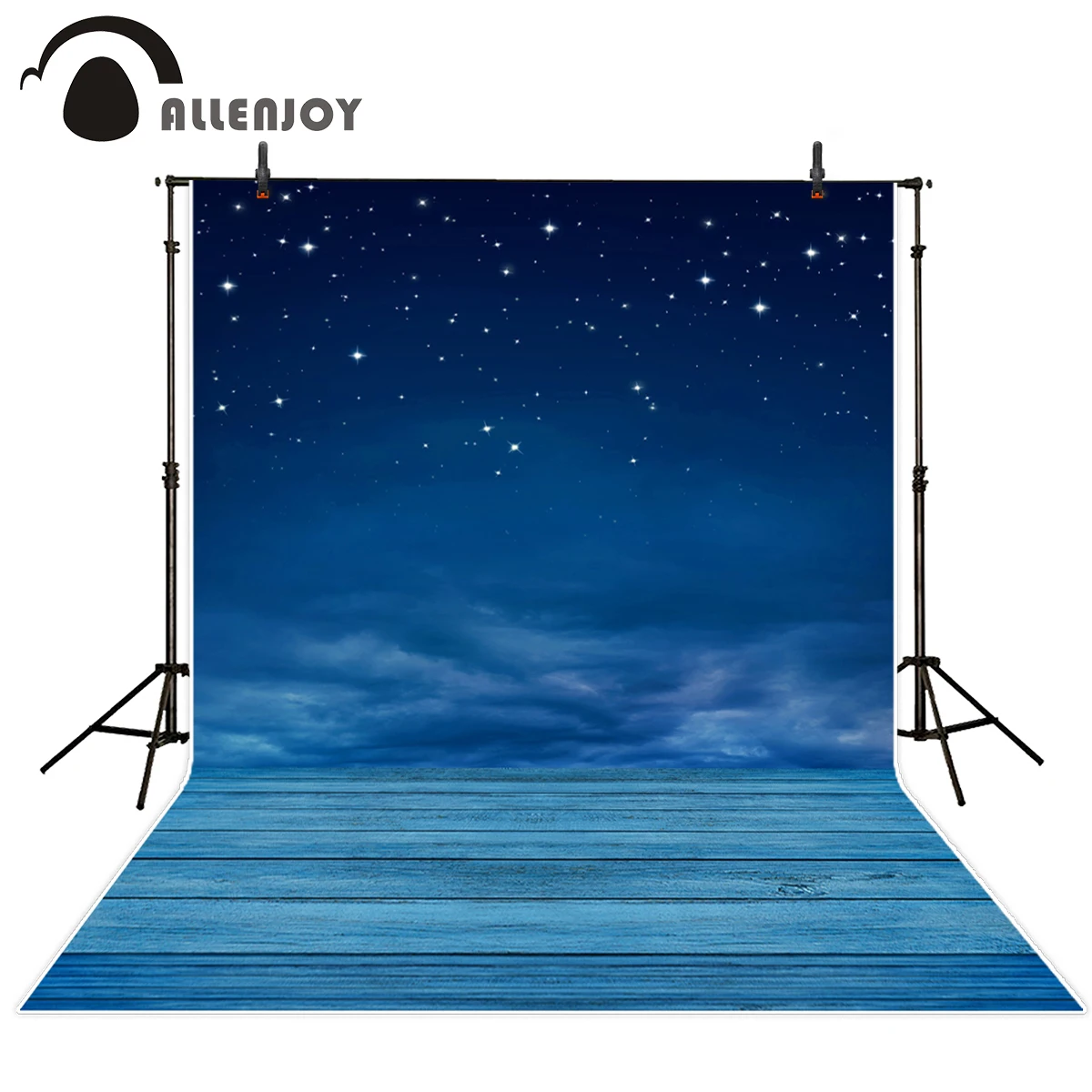 Allenjoy background for studio Natural Scenery Stars Floor cloud  Night sky photography backdrops photo studio props