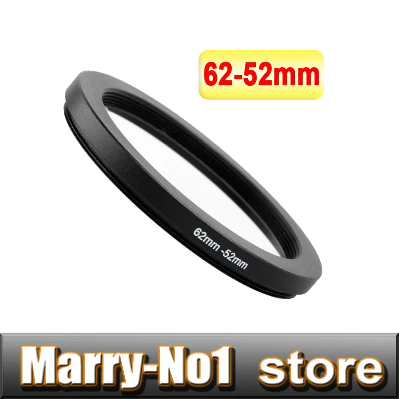 Free shipping + Trcking Number Black Step Up Filter Ring Lens Ring 62mm to 52mm 62mm -52mm 62-52mm