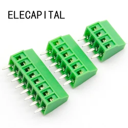 50pcs 2.54MM PCB Universal Screw Terminal Blocks Connector 2/3/4/5/6/7/8/9/10-12 Pin/Poles KF120 Straight Pin Copper