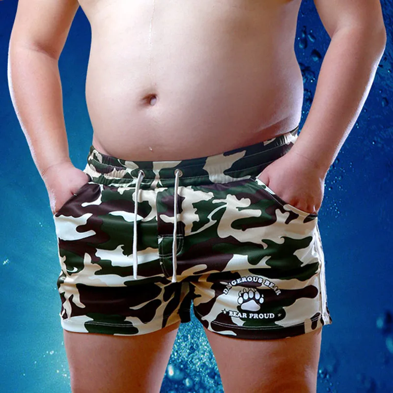 Bear Paw Plus Size Bear Claw Men's Board Shorts Gay Bear Boxers Underwear Trunks Designed For Bear 3 Colors M L XL XXL