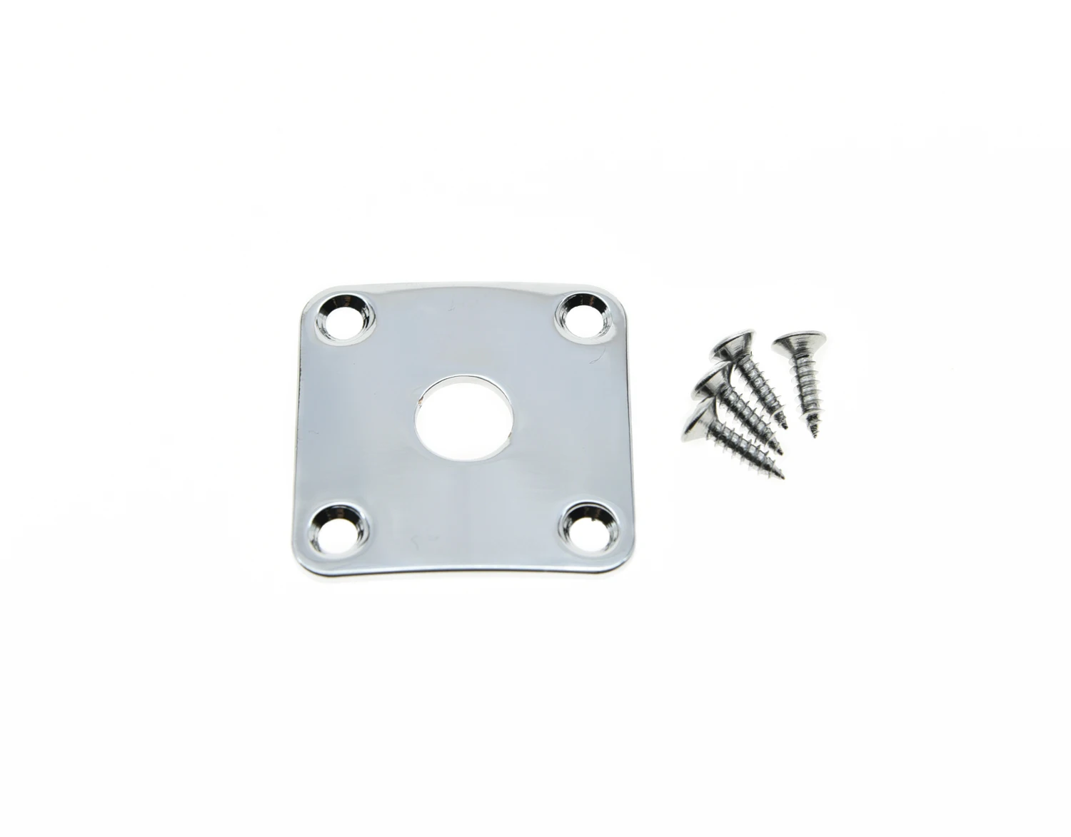 KAISH Curved Metal Jack Plate Square Jackplate w/ Screws Fits For Gibson Les Paul Chrome/Nickel/Black/Gold