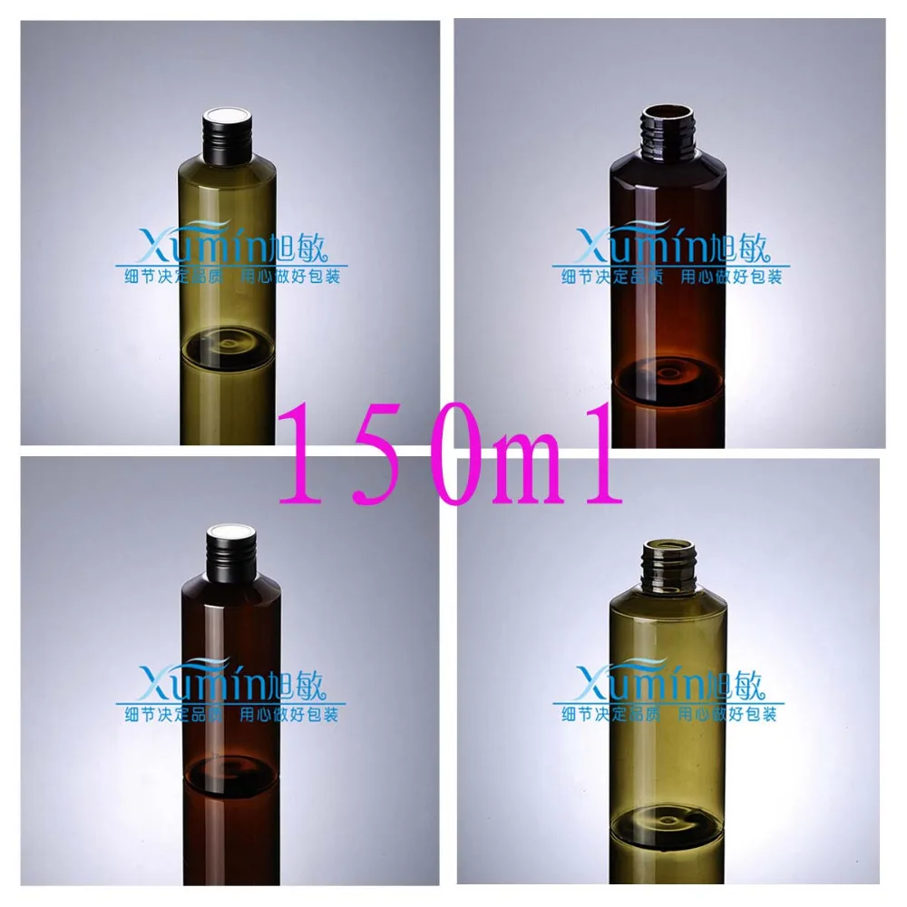 

Capacity 150ML 30pcs/lot Inclined shoulder black roll tooth to cover the pure dew bottle PET bottles, plastic bottles