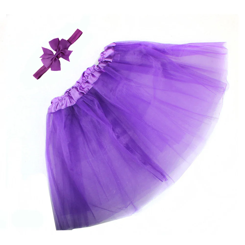 Newborn Baby Girls Clothes Skirt Set Baby Photography Props Tutu Skirt+Headband Set Clothing