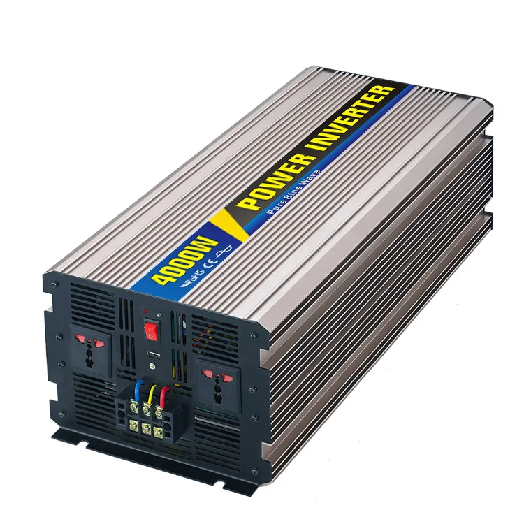 Peak power 8000w inverter pure sine wave DC 12V to AC 110V/220V~240V 50hz or 60hz pure sine wave inverter 4000W continues