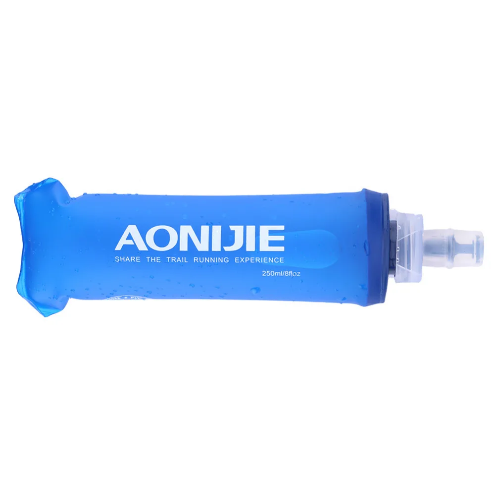 Aonijie 250ml 500ml TPU Soft Drink Water Bottle Folding Water Bag Flask For Outdoor Sport Camping  Health Free BPA