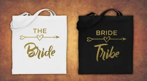 

personalize Hen Do wedding bride tribe Gold glitter tote bags Champagne Party gift Bags Bachelorette bridal shower favors