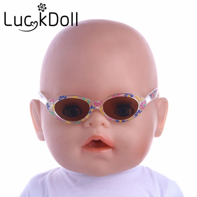 Hot Sell Sunglass  doll sunglass fit 18Inch American Doll&43cm Baby Doll