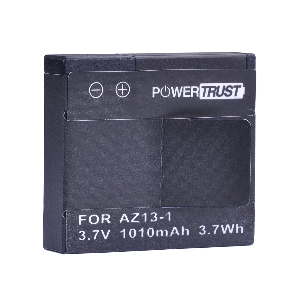 

PowerTrust 1Pcs 1010mAh AZ13-1 AZ13 Rechargeable Battery For xiaomi yi 1 Action Camera Xiaomi YI AZ13 1 batteries