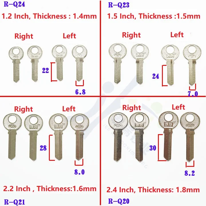 3 개/몫 새로운 원래 자물쇠 빈 키 3 링 키 배아 자물쇠 키 배치