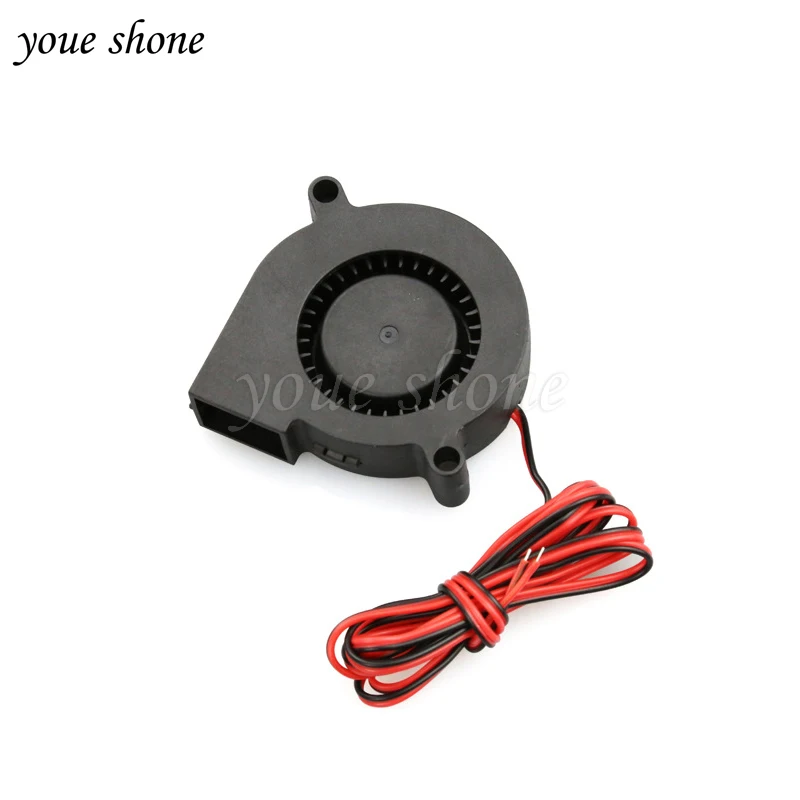 1PCS Brushless DC Cooling Blower Fan 2 Wires 5015S 12V 50x15mm New Black 40000 hours