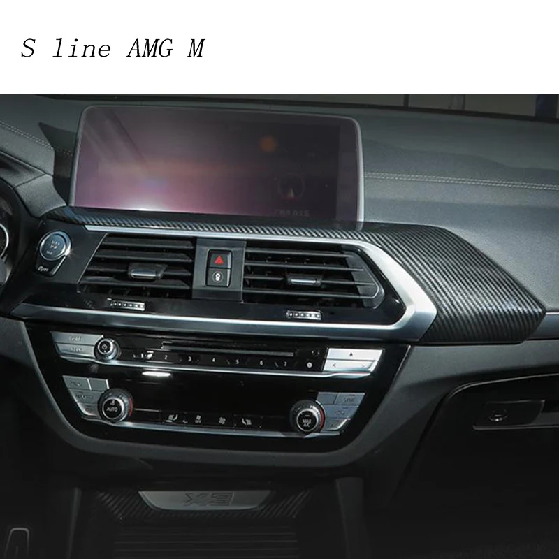 Car Styling Navigation Center Console Outlet Decorative Frame Strip Cover Stickers Trim For BMW x3 g01 interior auto Accessories