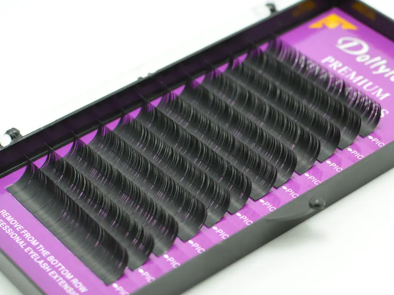 Wholesale 10pcs Individual Mink Eyelash Extension Soft Black Fake False Eye Lashes9-14mm Makeup Toool Freeshipping