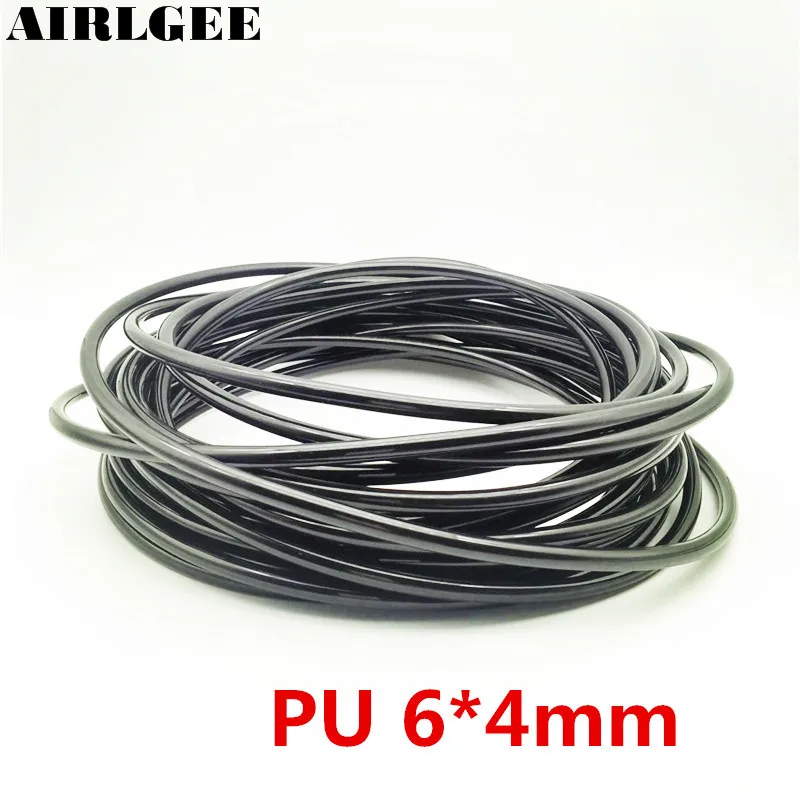 

Black 10 Meters 6mm OD 4mm Inside Diameter Pneumatic PU Air Hose Pipe Tubing