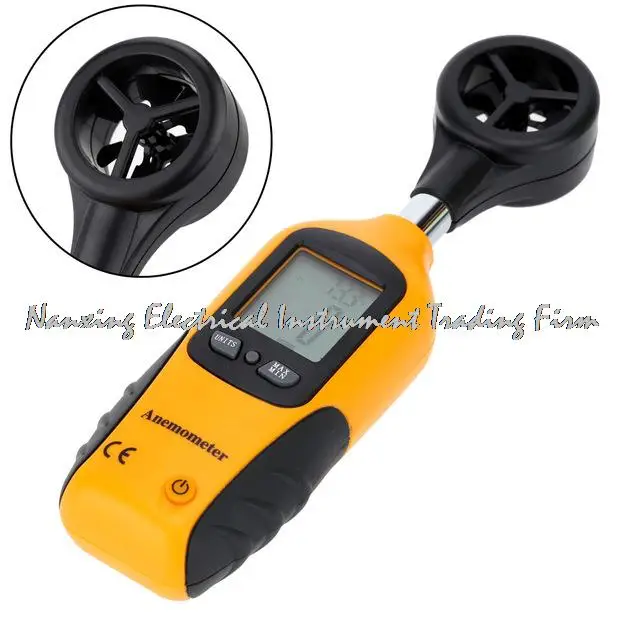 HT81 anemometer  digital anemometer wind speed meter air flow meter LCD Display Velocity Temperature Measuring tacometro