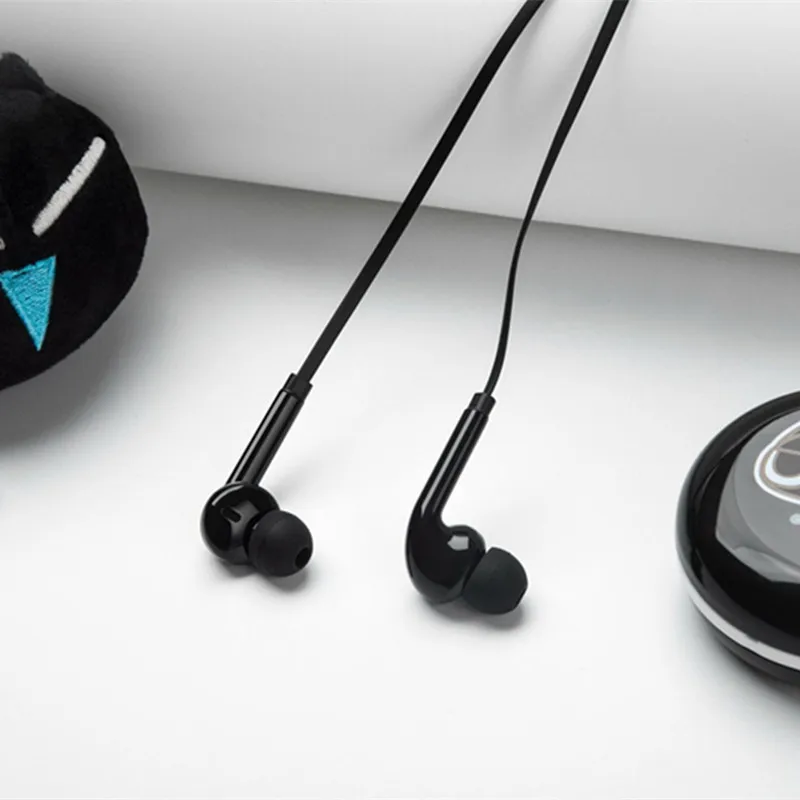 Детские наушники с милым котом, стереонаушники-вкладыши 3,5 мм с микрофоном и коробкой для хранения Luoxiaohei для мобильных телефонов для девочек Xiaomi MP3