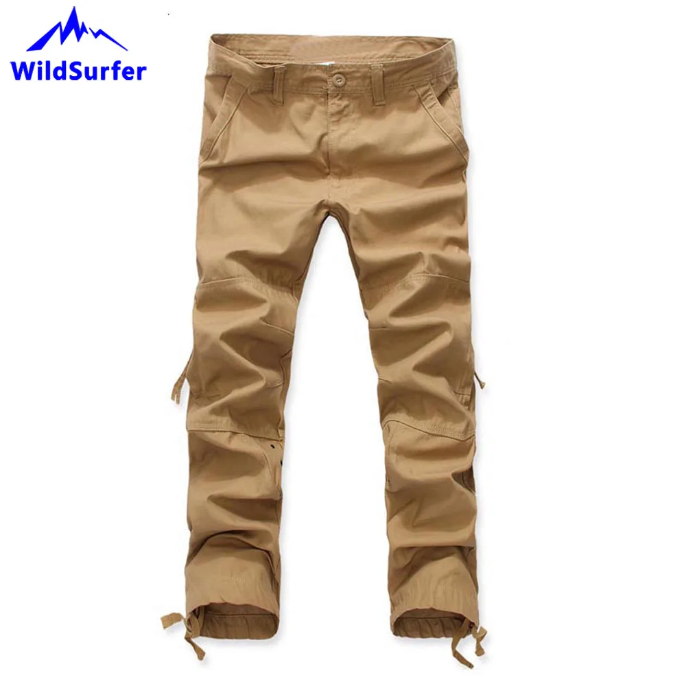 

Men's Multi Pockets Military Cargo Pants, Large Size, Tactical Outwear, Male Trousers, Camping Pants