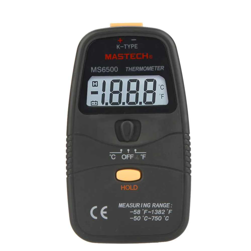 

MASTECH MS6500 31/2 K-type Digital LCD Thermometer Temperature Meter With TP-01 Thermocouple Probe Measurable