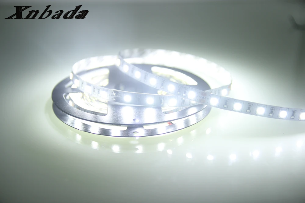 Xnbada DC24V Led Strip 5050SMD 60Led/m White/Warm White/Blue/Red/Green/Yellow/RGB Led Light Tape IP30/IP65