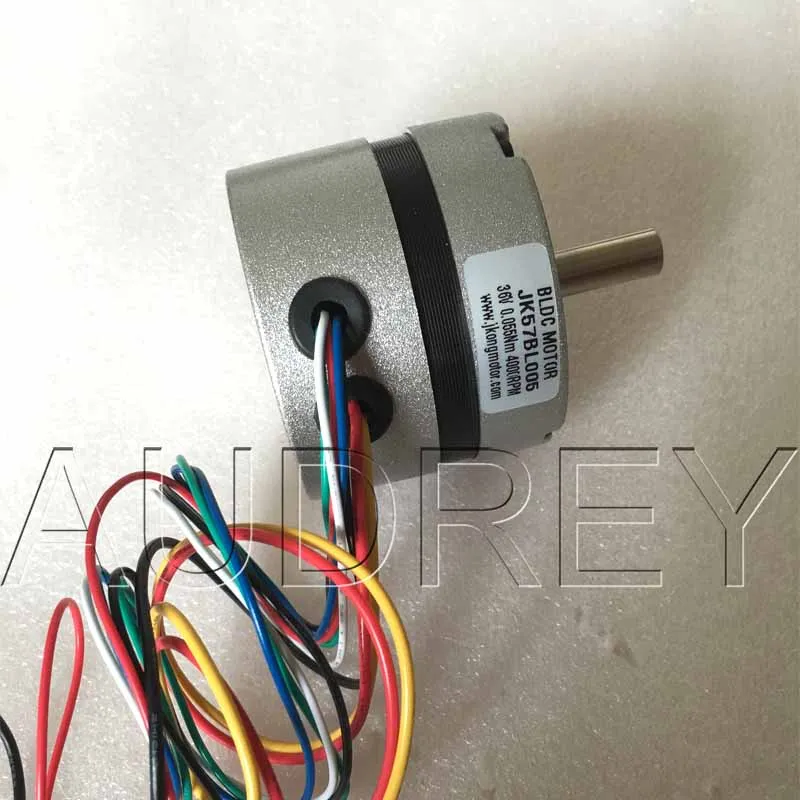 Imagem -03 - Fuselagem Circular e Hall Feedback 36v dc 4000rpm 57 mm 0.6a 23w Fase Brushless dc Eixo do Motor mm 57bl005