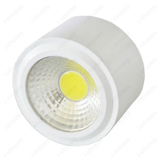 Imagem -03 - Pode Ser Escurecido Não 3w 5w 7w 10w Conduziu a Luz de Teto Nova Cob Chipconjunto para Baixo da Lâmpada Cilindro Preto Prata Branco Escudo Loja Super Mercado