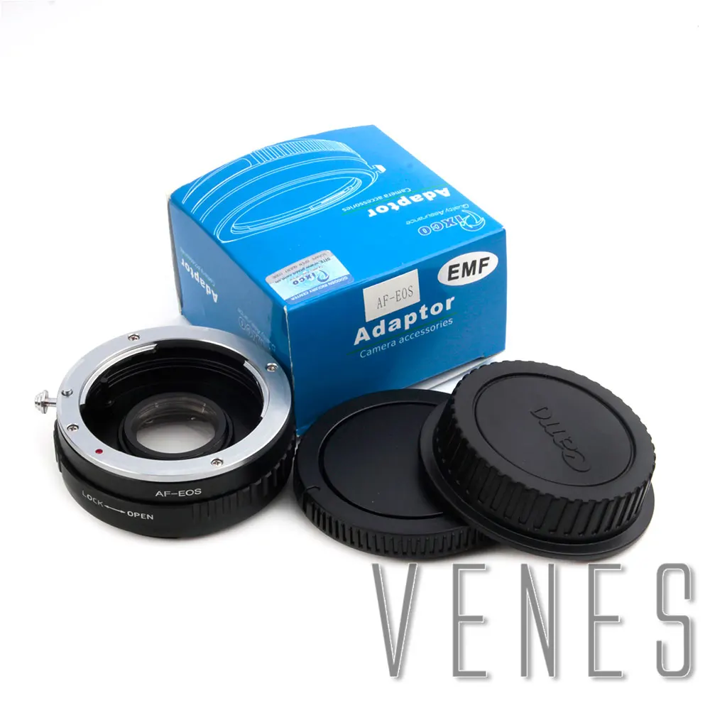 Venes For AF-EOS EMF AF Confirm Suit For Sony Alpha/Minolta MA Lens to Canon EOS EF Mount Adapter Ring With Optical Glass