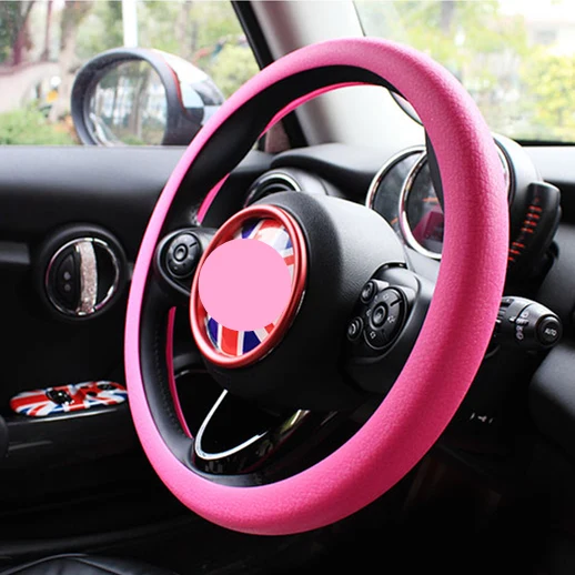 Car Silicone Steering Wheel Cover For Mini One Cooper R50 R52 R53 R55 R56 R57 R58 R60 R61 PACEMAN COUNTRYMAN CLUBMAN COUPE