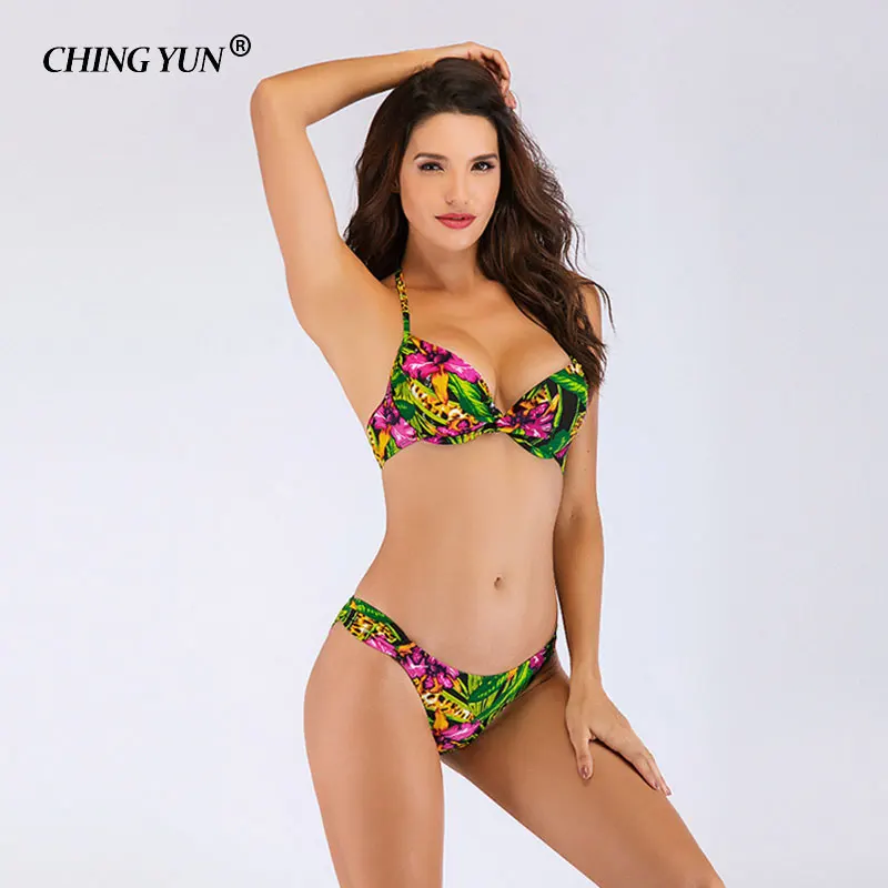 CHING YUN 2019 Neueste Sexy Bandeau Bademode Bikini Frau badeanzug Set Top Strand Badeanzüge Push Up Badeanzug Monokini 18102