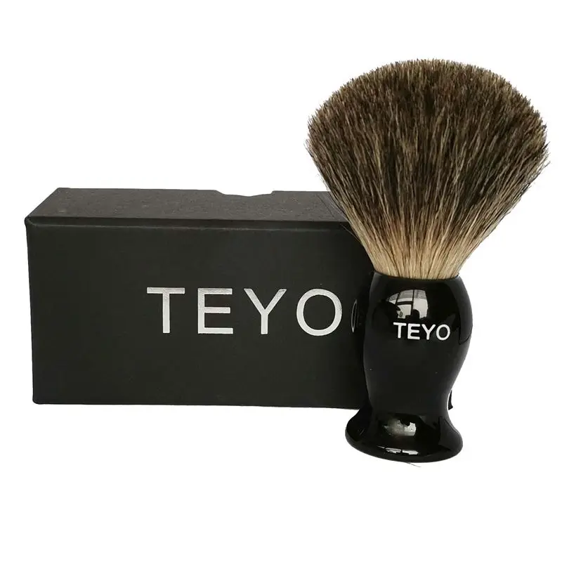 TEYO Pure Badger Hair Shaving Brush With Gift Box Perfect for Man Wet Shave