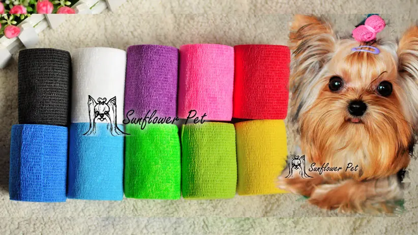 Pet Beauty Hair Wrap Dog Hair Tire Yorkshire VIP Bichon Self-Adhesive Long-Weared Pillow Paper 5CM 10PCS/lot