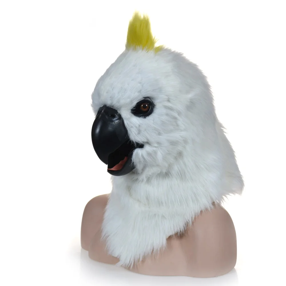 Parrot moving mouth mask with mover mouth mask wholesale design OEM ODM manufacture factory party Halloween outdoor holiday