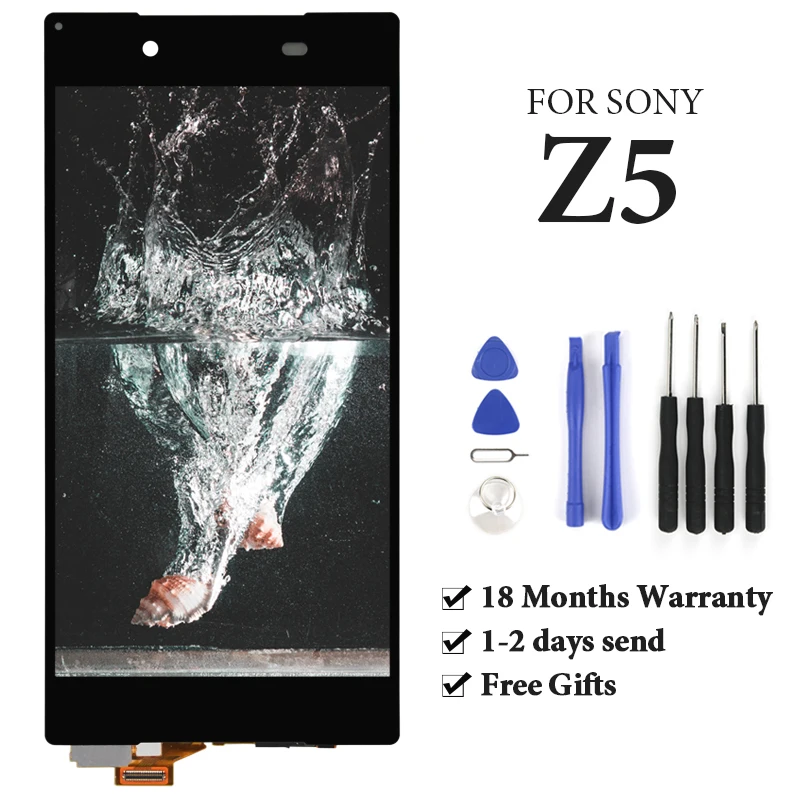 

For Sony Xperia Z5 LCD Display With Touch Screen With Frame Assembly Replacement For Sony Xperia Z5 LCD E6603 E6633 E6653 E6683