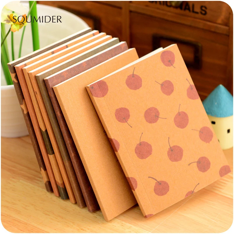 Notebooks Patterns Retro Blank Note Book School Hand Painted Painting Notepad Book Students Stationery Supplies Diary Notebook