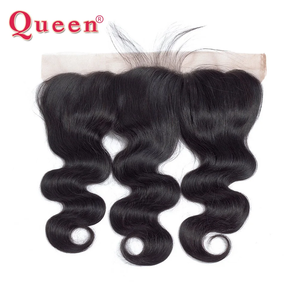 Body Wave Lace Frontal With Baby Hair Closure Brazilian Remy Hair Can Buy 3 or 4 Bundles Human Hair Free Part Queen  Product