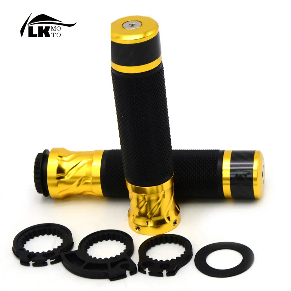 5 colors New Wholesale motorcycle CNC handlebar grip&handlebar ends  fit 7/8