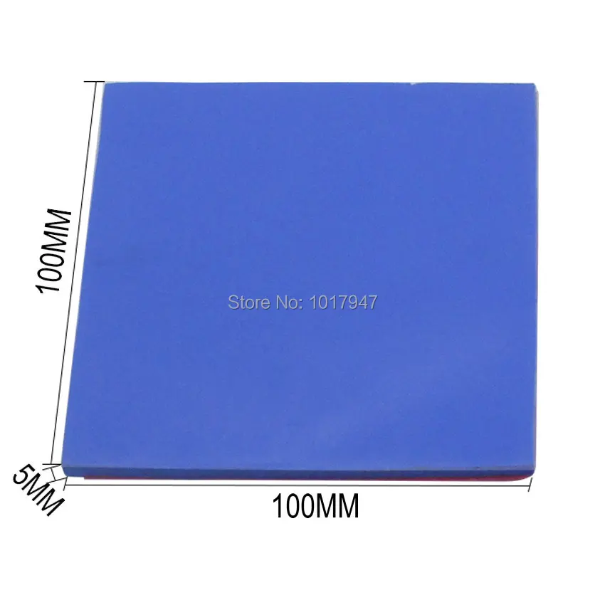 20 PCS Gdstime 100 x 100 x 5mm Thermal Pad CPU GPU North South Bridge Chipset Heatsink Cooling Conductive Silicone Pads