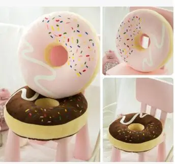 Chocolate Donut Pillow Thicken Cushion Napping Pillow Cushion Pillow