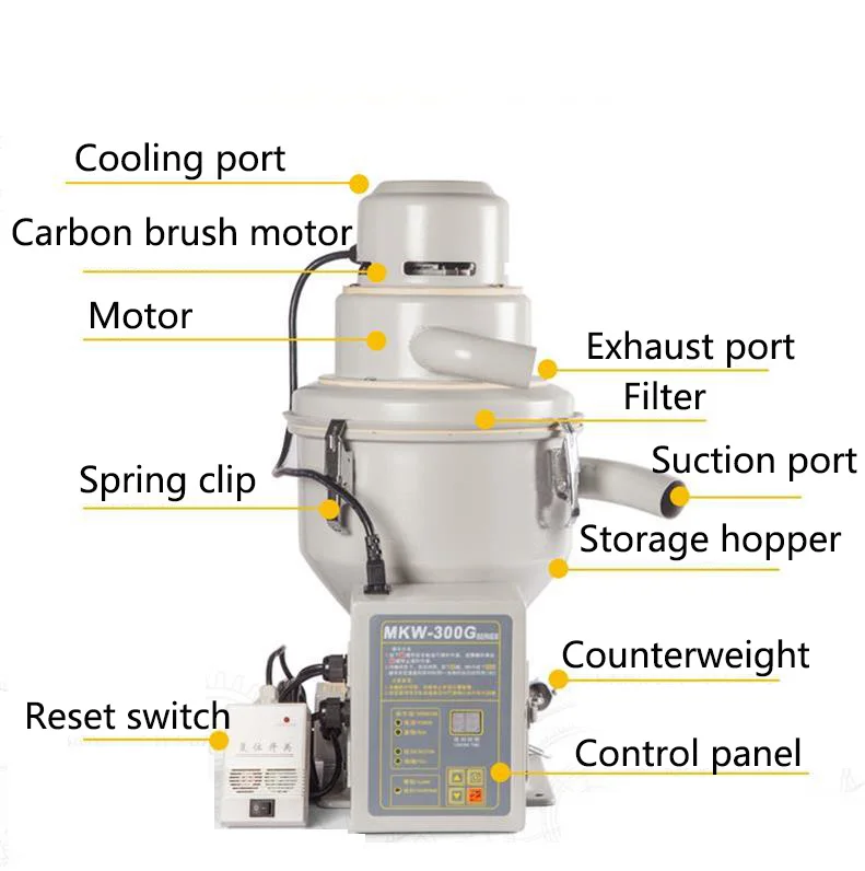 220V Automatic plastic particle vacuum feeding machine Auto loader 300KG/H