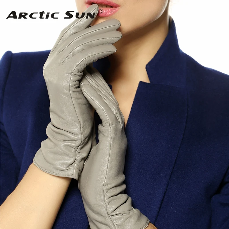 Real Leather Gloves Female Spring Autumn Thin Genuine Sheepskin Driving Women Gloves Top Fashion L022nq