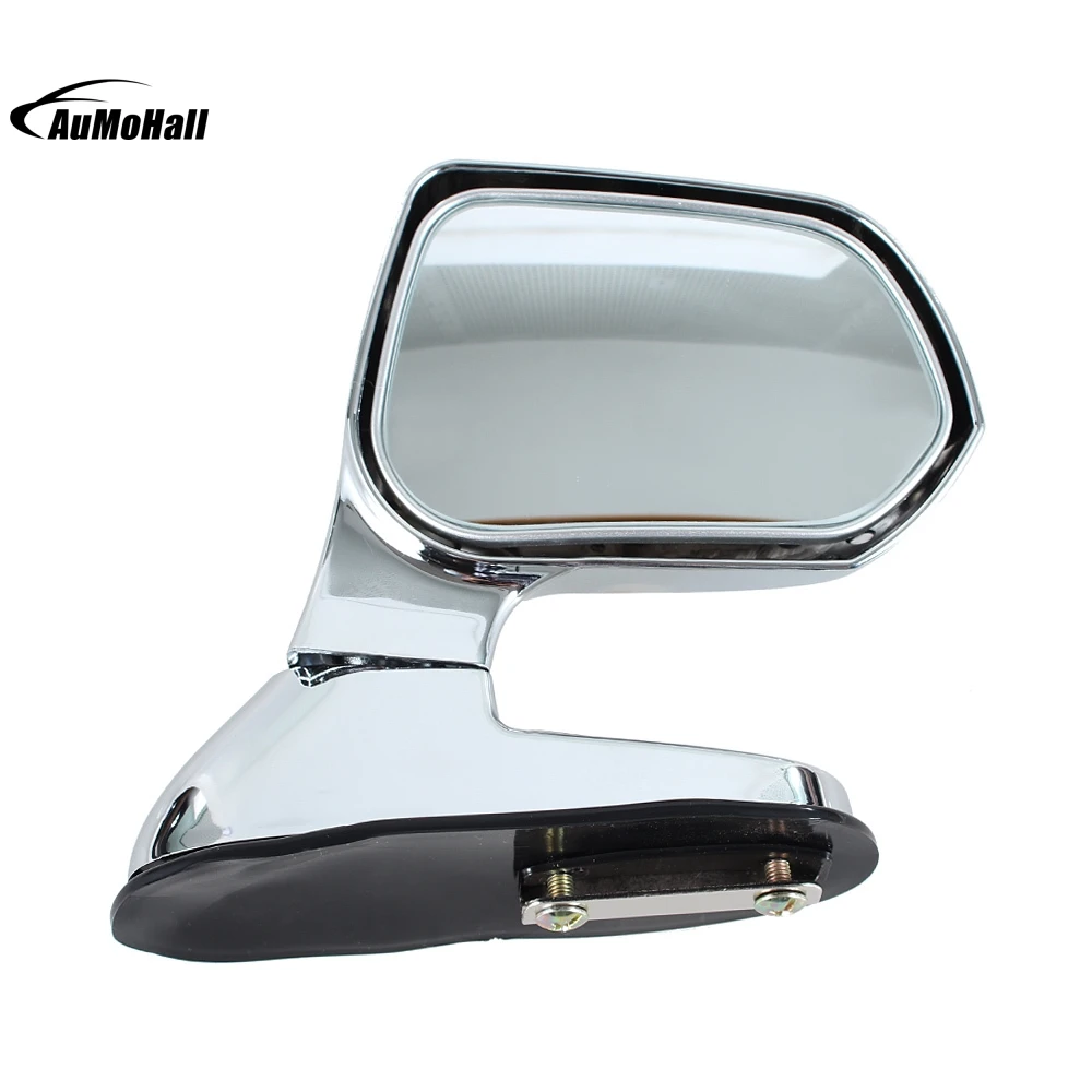 2x SUV UTE Car Hood Bonnet Blind Spot Side View Wide Angle Mirrors Safety Mirror Silver / Black