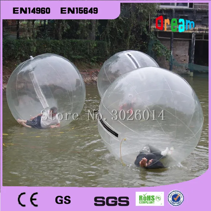 Ballons à eau gonflables, rouleaux d'eau, piscine gonflable et boule de marche dans l'eau, ballon de danse de 2m, loisirs gonflables