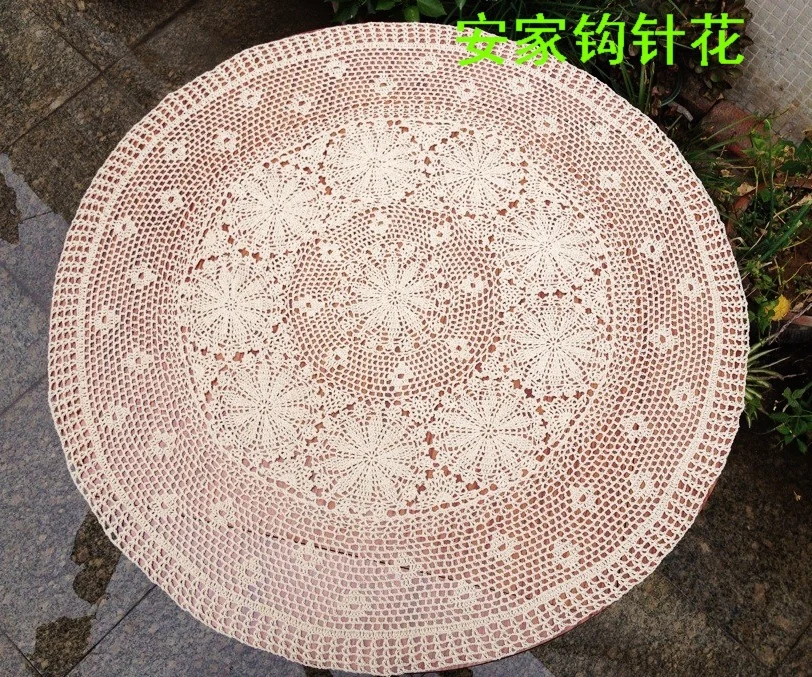 2015 new free shipping European ZAKKA luxury cotton crochet lace tablecover for home decor with flower tablecloth overlay towel